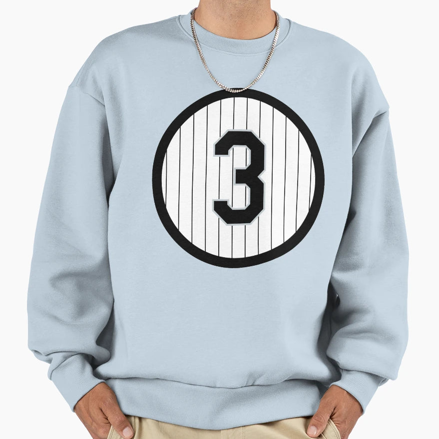 Harold Baines 3 Jersey Number Sweatshirt - Minimalist Print for Adults - T-Shirt, Sweatshirt, Hoodie