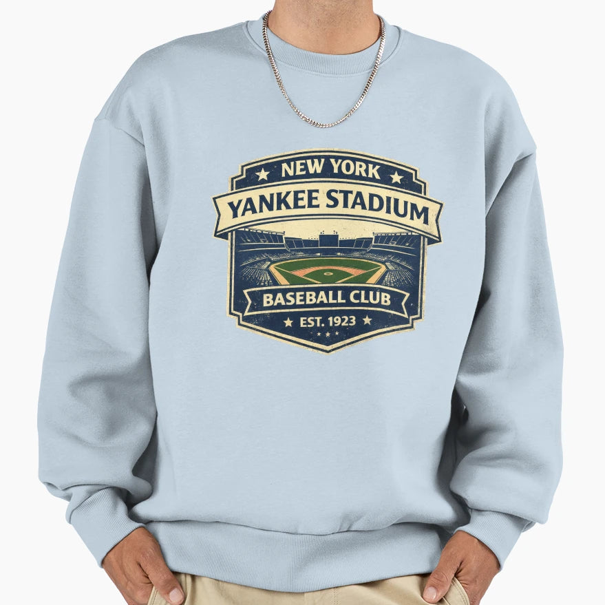 New York Baseball Stadium 1923 T-Shirt - Minimalist Print Men Women - T-Shirt, Sweatshirt, Hoodie