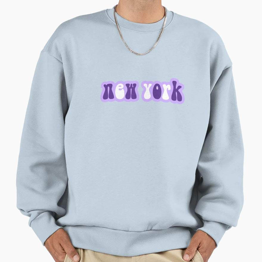 New York Sweatshirt - Minimalist Print Men Women - T-Shirt, Sweatshirt, Hoodie