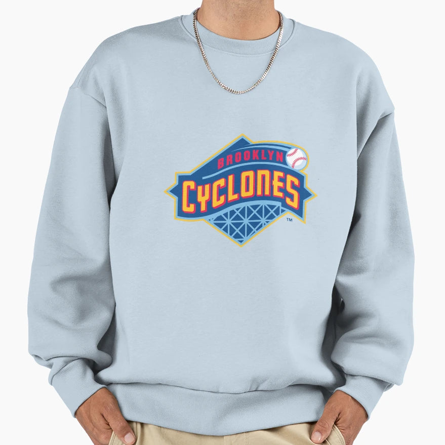 Crew Brooklyn Cyclones Sweatshirt - Aesthetic Graphic for Adults - T-Shirt, Sweatshirt, Hoodie