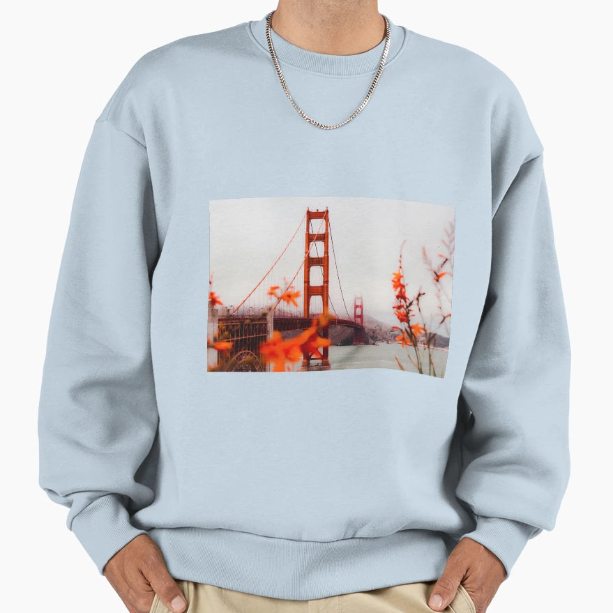 Golden Gate Bridge San Sweatshirt - Casual Everyday Wear Men Women - T-Shirt, Sweatshirt, Hoodie