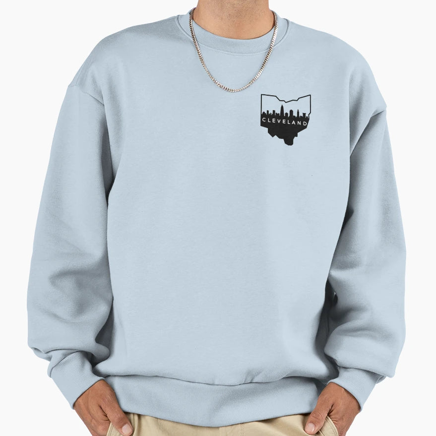 Cleveland Skyline Sweatshirt - Aesthetic Graphic for Adults - T-Shirt, Sweatshirt, Hoodie