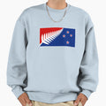 Red Silver Fern Flag Sweatshirt - Casual Everyday Wear Unisex - T-Shirt, Sweatshirt, Hoodie