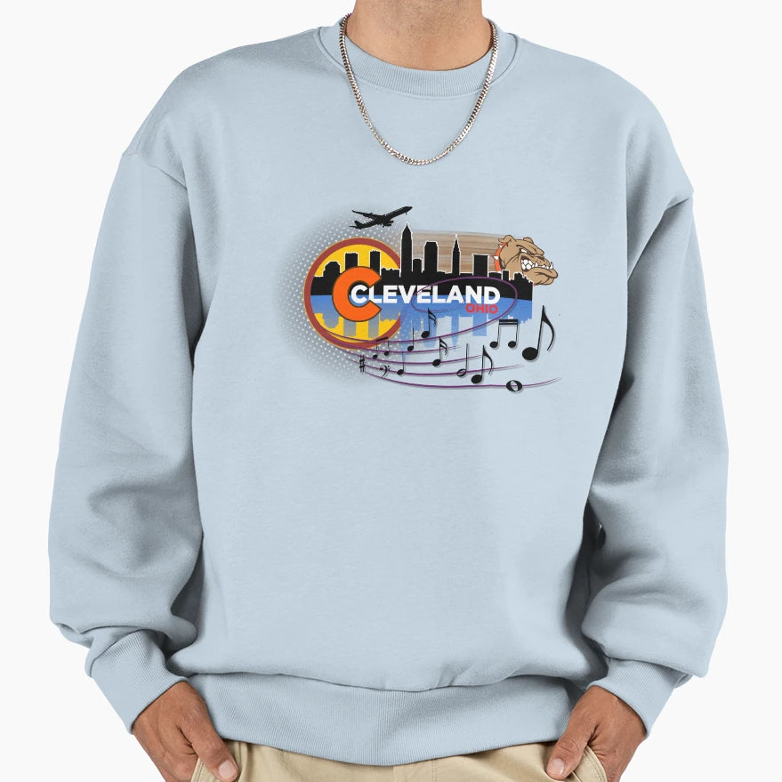 Cleveland Rocks Sweatshirt - Custom Art Print Unisex - T-Shirt, Sweatshirt, Hoodie