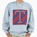 Letter T Americana Old Glory Red And Sweatshirt - Graphic Print Men Women - T-Shirt, Sweatshirt, Hoodie