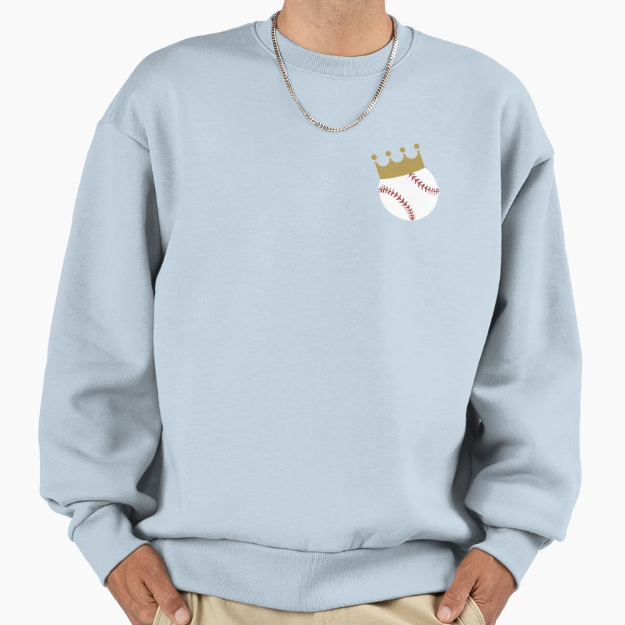 Crown Town Baseball Sweatshirt - Novelty Apparel Men Women - T-Shirt, Sweatshirt, Hoodie