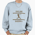 Gold Color Oakland Baseball Sweatshirt - Unique Graphic for Adults - T-Shirt, Sweatshirt, Hoodie
