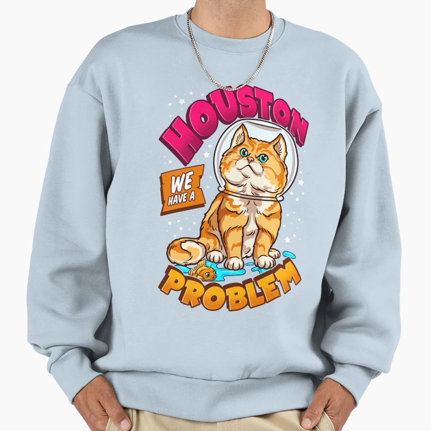 Funny Space Astronaut Cat Gifts Sweatshirt - Unique Graphic for Adults - T-Shirt, Sweatshirt, Hoodie