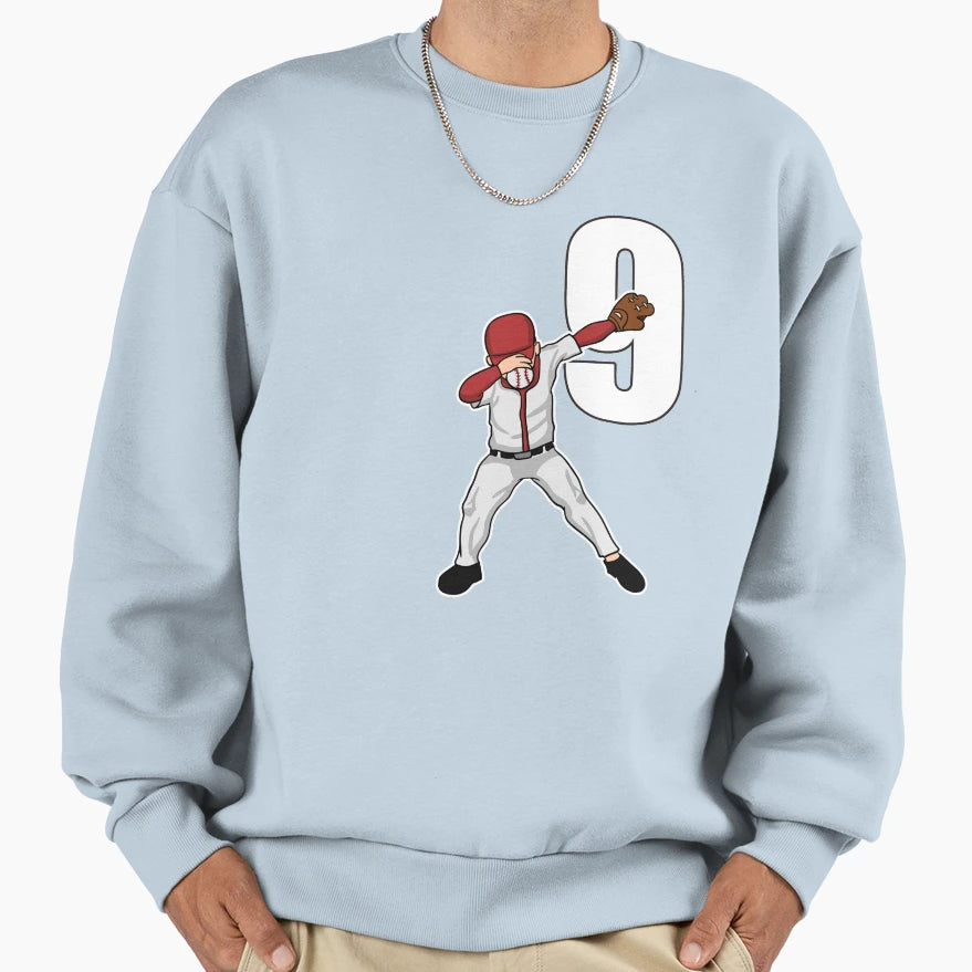 Dabbing Baseball Player Catcher Pitcher Sweatshirt - Unique Graphic Unisex - T-Shirt, Sweatshirt, Hoodie