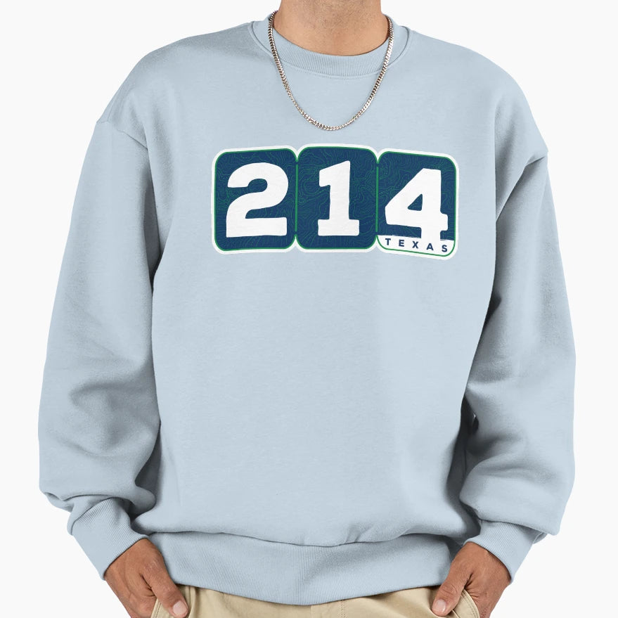 Area Code 214 Pt 3 Sweatshirt - Novelty Apparel for Adults - T-Shirt, Sweatshirt, Hoodie