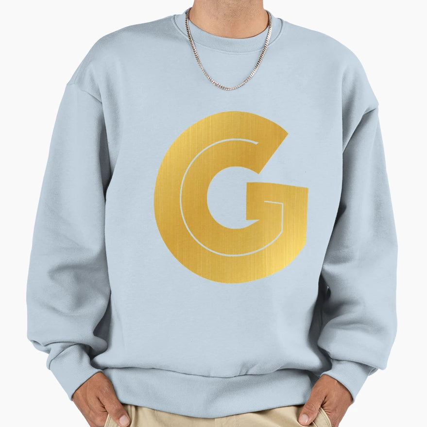 G Letter Golden Initials Serie Sweatshirt - Aesthetic Graphic Unisex - T-Shirt, Sweatshirt, Hoodie