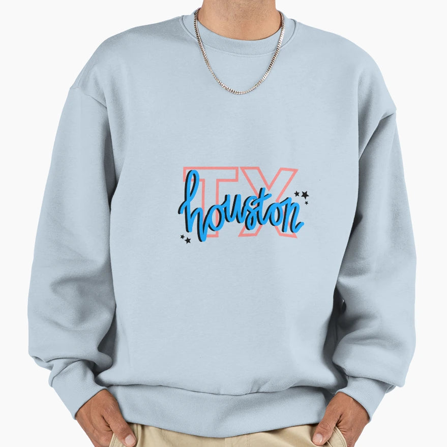 Houston Texas Stars Sweatshirt - Graphic Print Men Women - T-Shirt, Sweatshirt, Hoodie