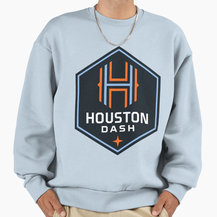 Houston Logo Dash Logo Sweatshirt - Unique Graphic Men Women - T-Shirt, Sweatshirt, Hoodie