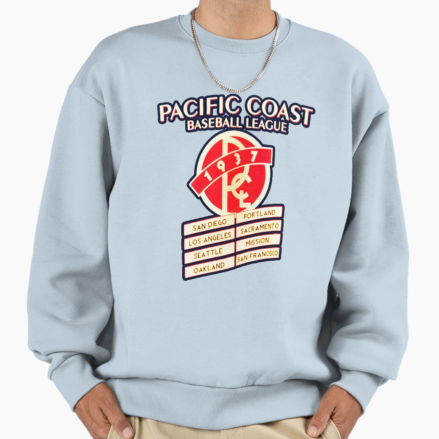 Pacifc Coast League Baseball Sweatshirt - Graphic Print Men Women - T-Shirt, Sweatshirt, Hoodie