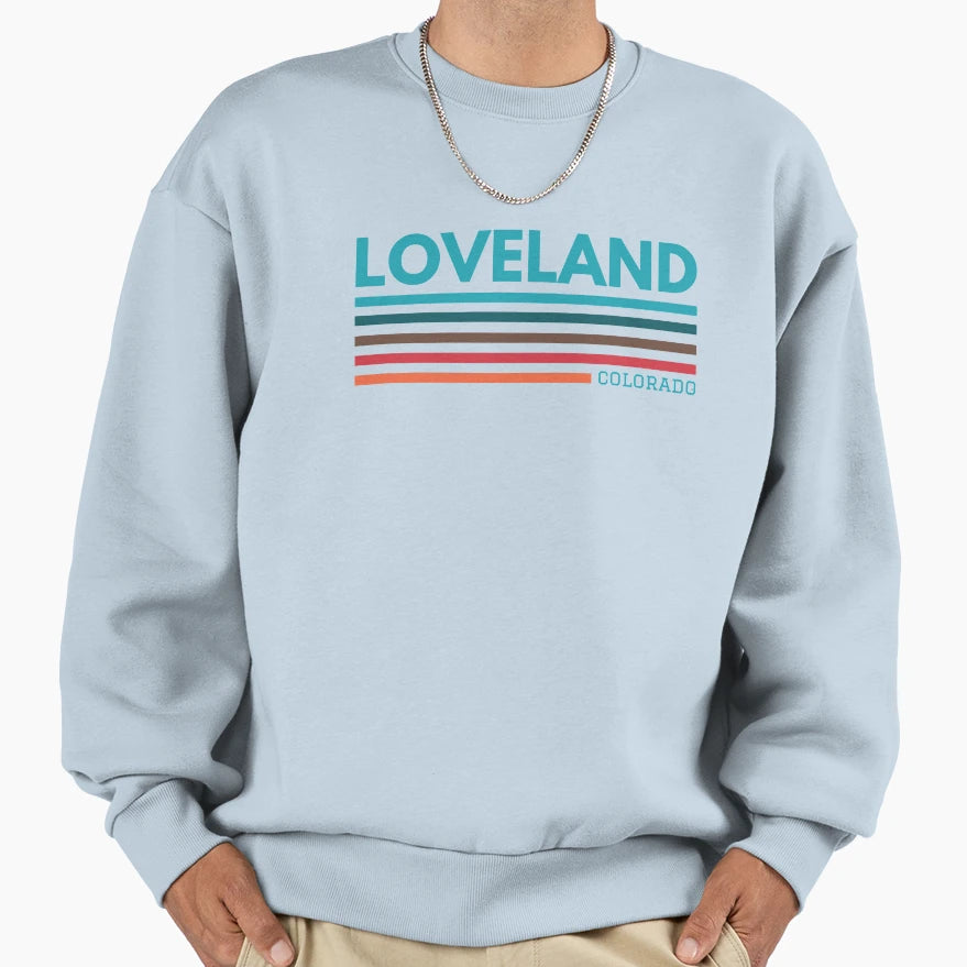 Loveland Colorado Sweatshirt - Graphic Print Men Women - T-Shirt, Sweatshirt, Hoodie