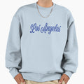 Los Angeles Script Blue Travel Sweatshirt - Casual Everyday Wear Men Women - T-Shirt, Sweatshirt, Hoodie