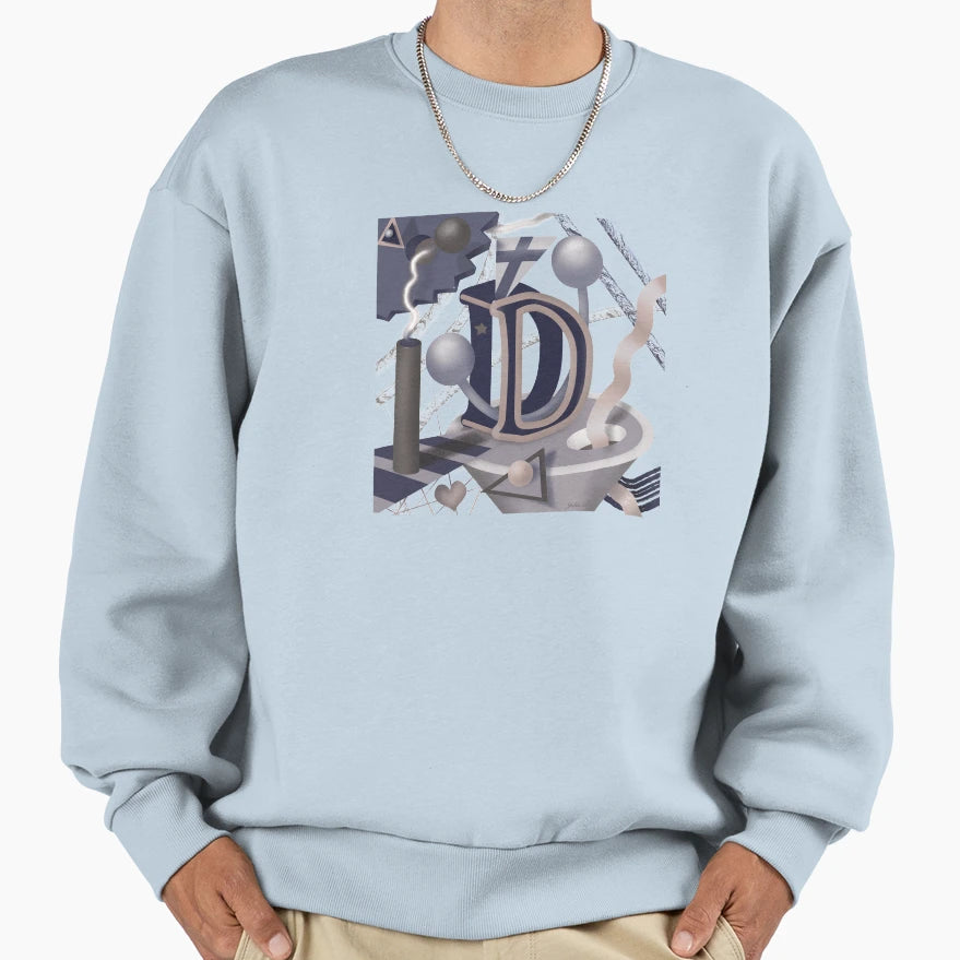 Letter D 2Nd Variation Sweatshirt - Unique Graphic Unisex - T-Shirt, Sweatshirt, Hoodie