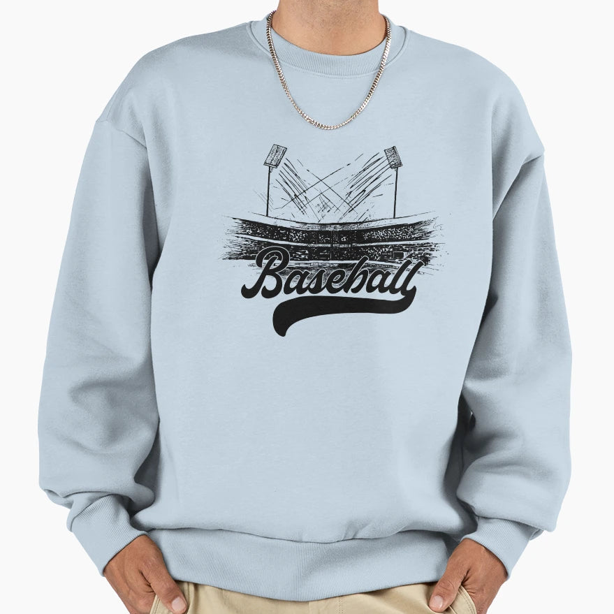 Baseball Sweatshirt - Minimalist Print Unisex - T-Shirt, Sweatshirt, Hoodie