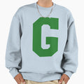 Alphabet Green G Sports Letter G Sweatshirt - Fun Novelty Design Men Women - T-Shirt, Sweatshirt, Hoodie
