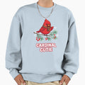 Cardinal Cutie Winter Bird Sweatshirt - Trendy Graphic Men Women - T-Shirt, Sweatshirt, Hoodie