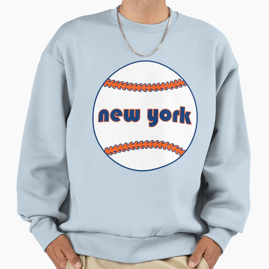 New York Throwback Baseball Sweatshirt - Novelty Apparel Men Women - T-Shirt, Sweatshirt, Hoodie