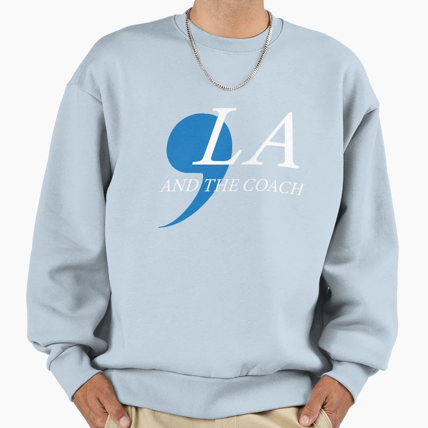 Harris Walz 2024 Comma La And Coach Sweatshirt - Unique Graphic Men Women - T-Shirt, Sweatshirt, Hoodie