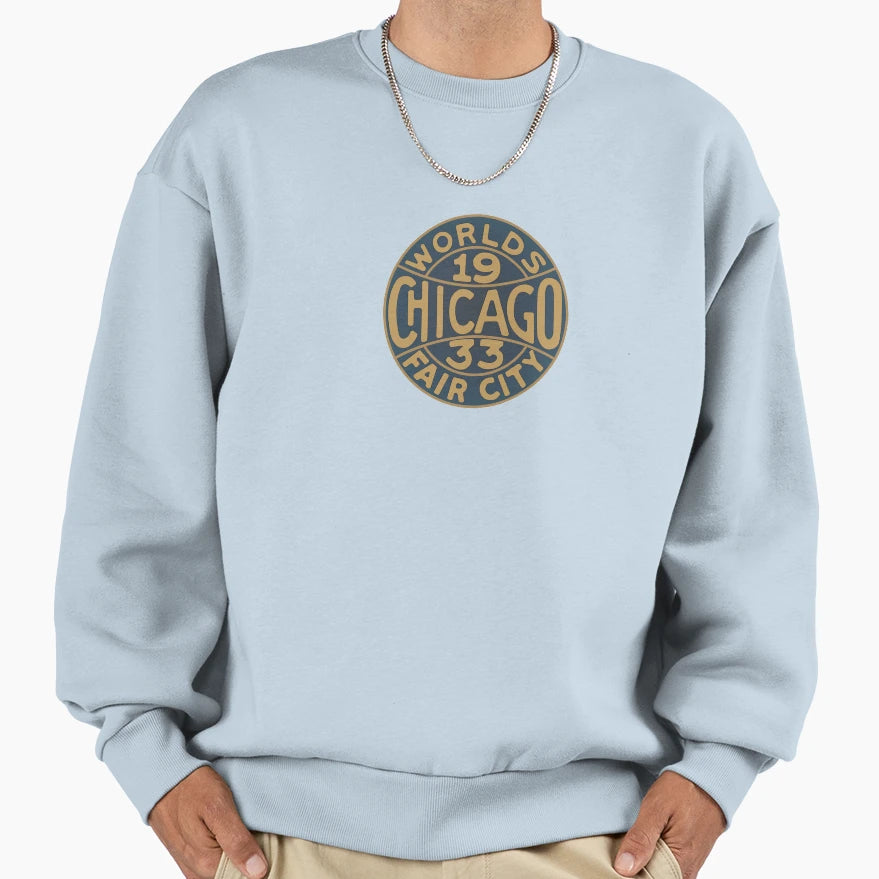 Chicago Worlds Fair Sweatshirt - Graphic Print for Adults - T-Shirt, Sweatshirt, Hoodie