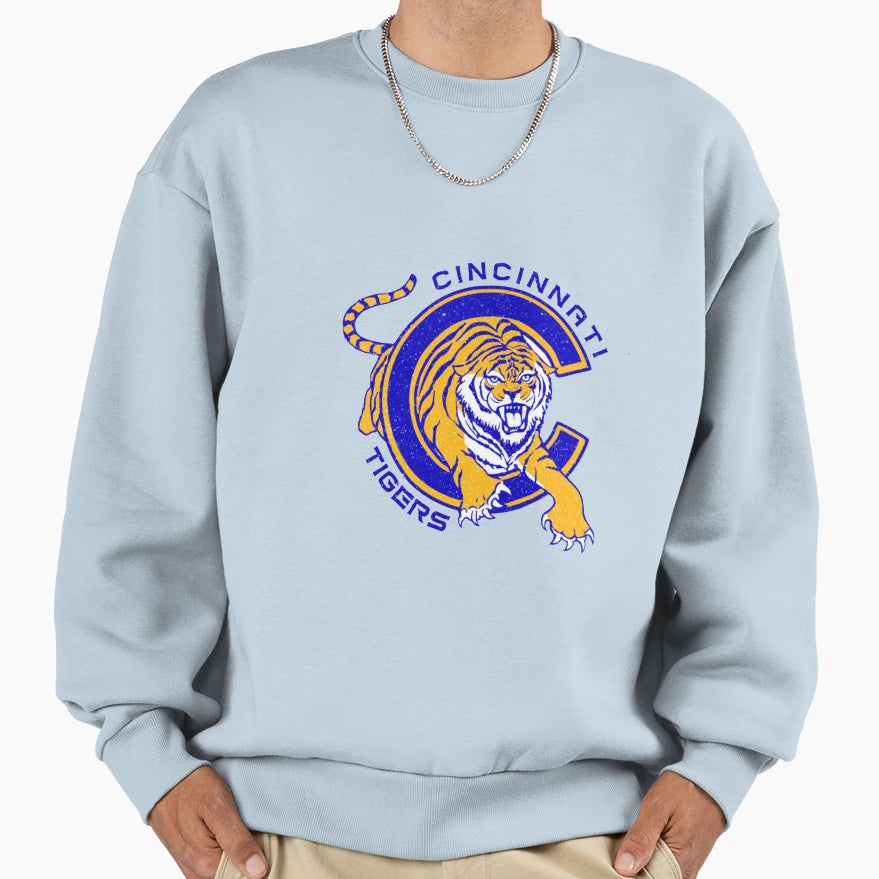 Cincinnati Tigers Sweatshirt - Aesthetic Graphic Men Women - T-Shirt, Sweatshirt, Hoodie