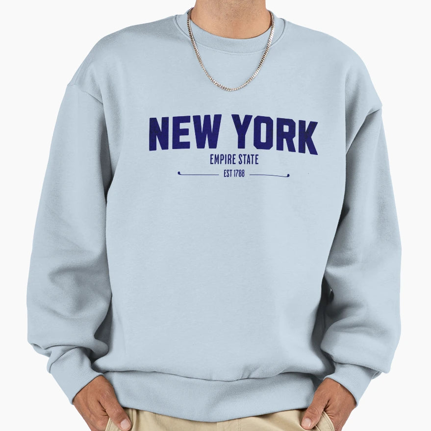 New York State Mind Sweatshirt - Unique Graphic Unisex - T-Shirt, Sweatshirt, Hoodie
