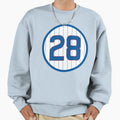 Kyle Hendricks 28 Jersey Number Sweatshirt - Novelty Apparel for Adults - T-Shirt, Sweatshirt, Hoodie