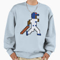 8 Bit Chicago Pixel Baseball Player Sweatshirt - Streetwear Style Unisex - T-Shirt, Sweatshirt, Hoodie