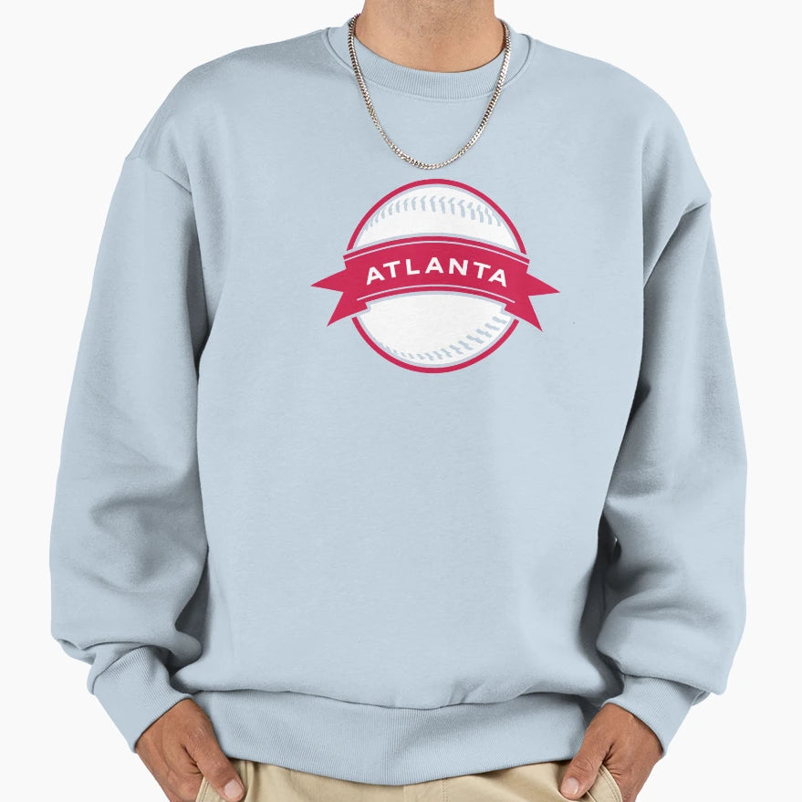 Atlanta Baseball Atl Home Game Sweatshirt - Aesthetic Graphic Men Women - T-Shirt, Sweatshirt, Hoodie