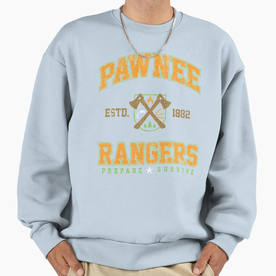 Pawnee Rangers Sweatshirt - Minimalist Print for Adults - T-Shirt, Sweatshirt, Hoodie