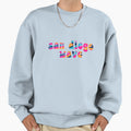 San Diego Wave Nwsl Groovy Font Sweatshirt - Casual Everyday Wear Men Women - T-Shirt, Sweatshirt, Hoodie