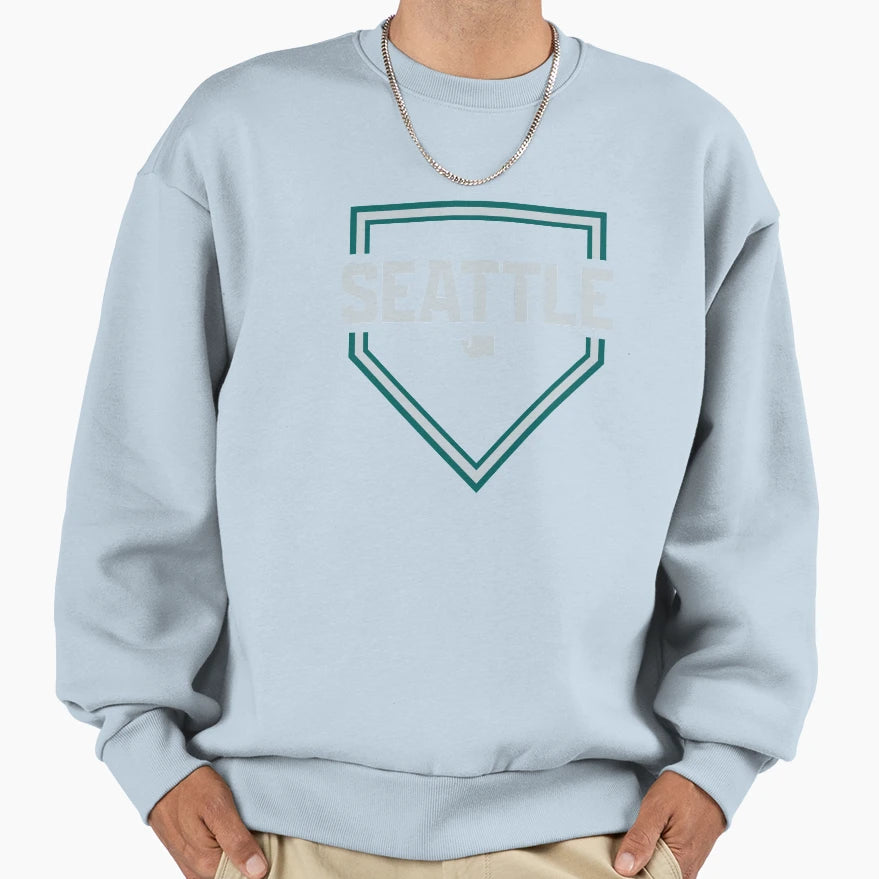 Seattle Baseball Washington Home Sweatshirt - Aesthetic Graphic Men Women - T-Shirt, Sweatshirt, Hoodie