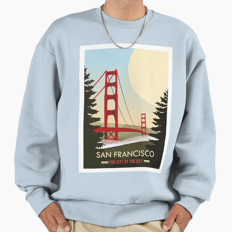 San Francisco Sweatshirt - Aesthetic Graphic for Adults - T-Shirt, Sweatshirt, Hoodie