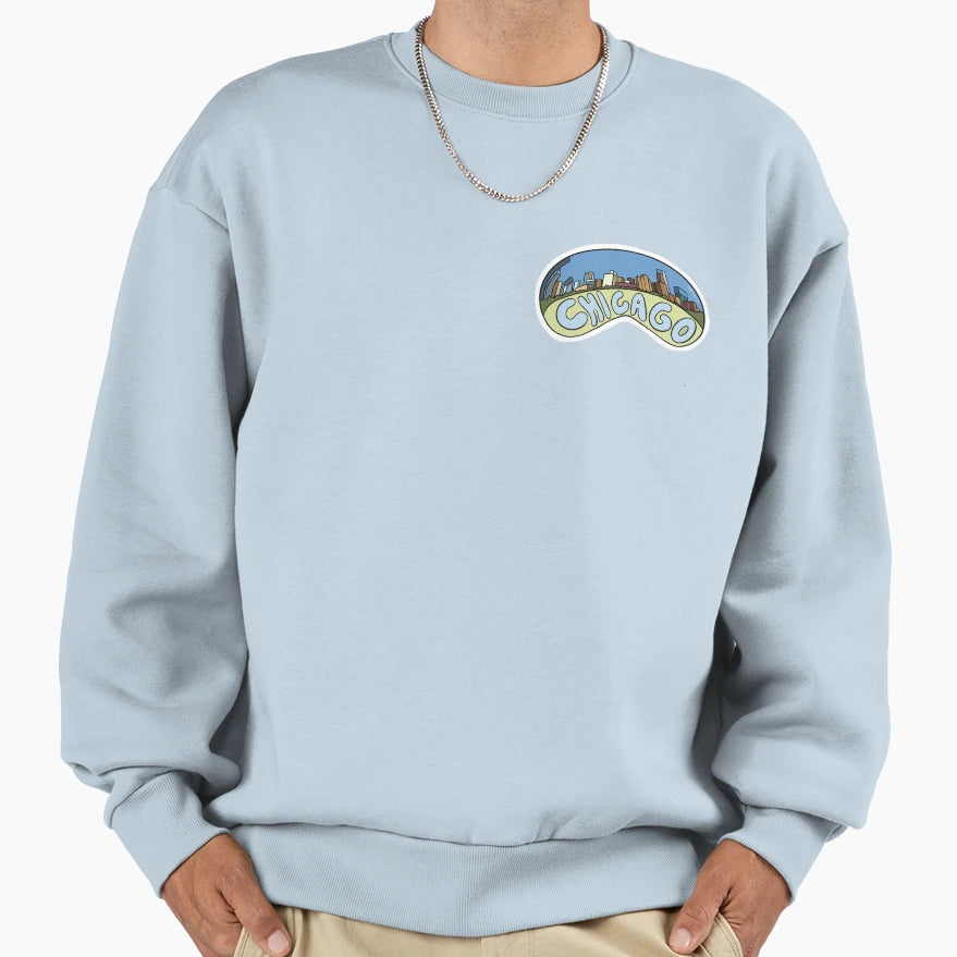 Chicago Sweatshirt - Aesthetic Graphic for Adults - T-Shirt, Sweatshirt, Hoodie