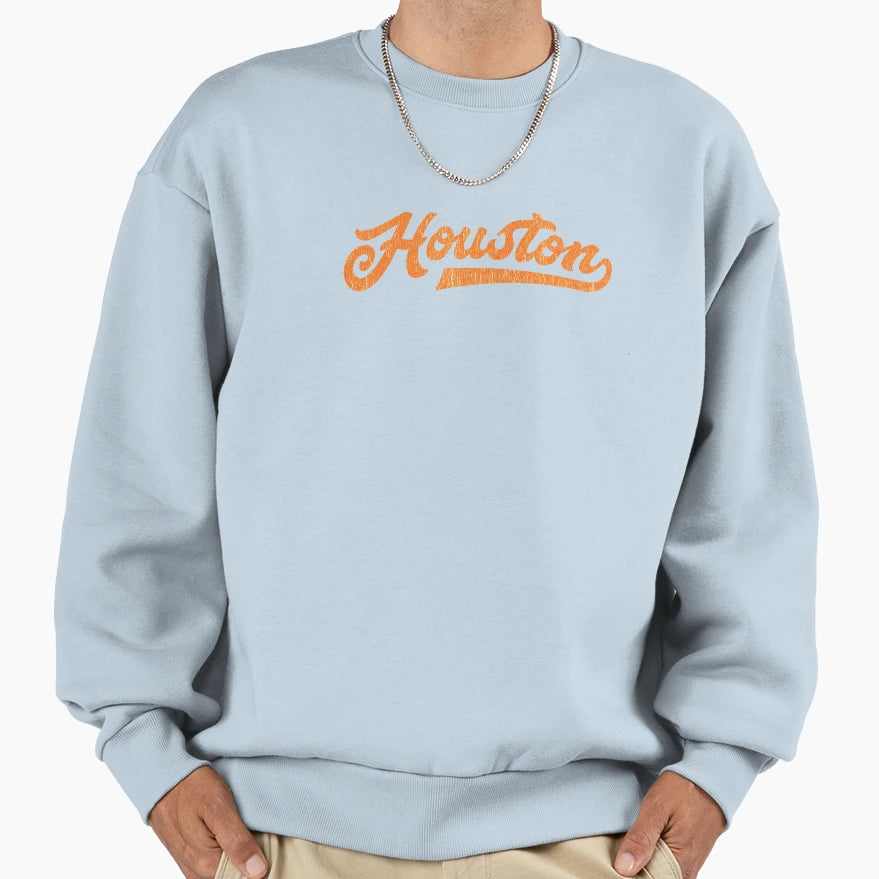 I Love Houston Texas Baseball Sports Sweatshirt - Streetwear Style Unisex - T-Shirt, Sweatshirt, Hoodie