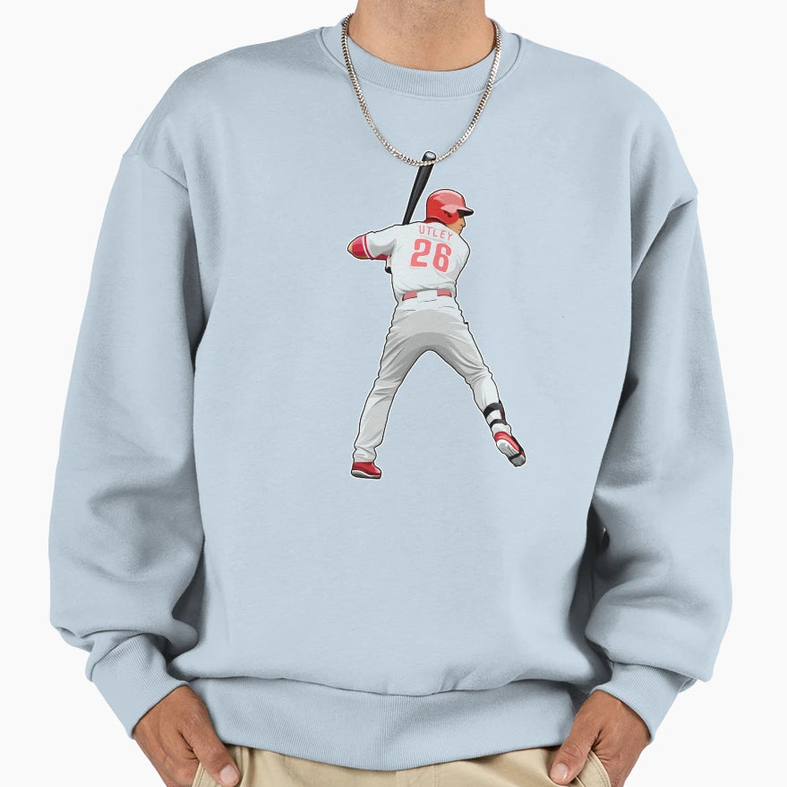 Chase Utley 26 Bats Ready Sweatshirt - Aesthetic Graphic Unisex - T-Shirt, Sweatshirt, Hoodie