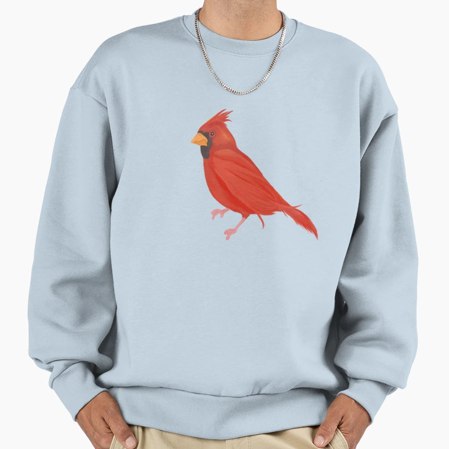 Red Bird Sweatshirt - Streetwear Style Unisex - T-Shirt, Sweatshirt, Hoodie