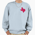 Red And Blue Texas Sweatshirt - Trendy Graphic for Adults - T-Shirt, Sweatshirt, Hoodie