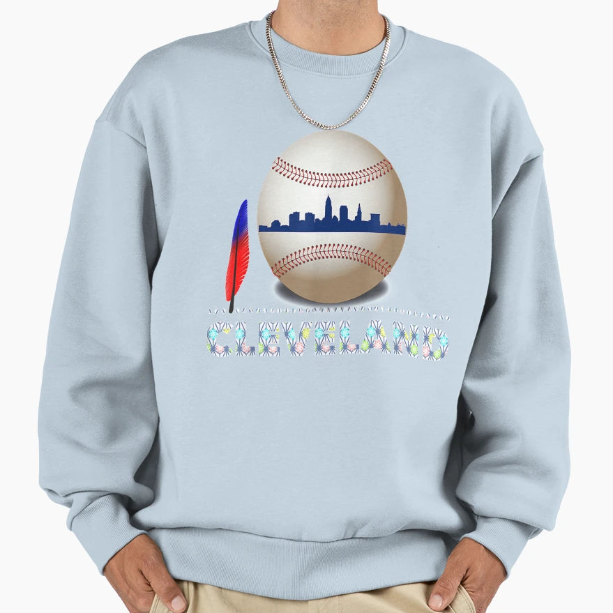 Cleveland Hometown Indian Tribe Ball T-Shirt - Unique Graphic Unisex - T-Shirt, Sweatshirt, Hoodie