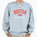 Boston Massachusetts Sweatshirt - Trendy Graphic for Adults - T-Shirt, Sweatshirt, Hoodie