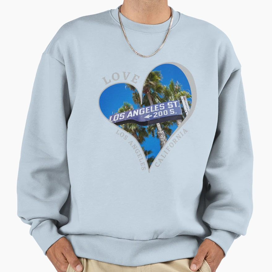 Love Los Angeles Sweatshirt - Graphic Print Unisex - T-Shirt, Sweatshirt, Hoodie