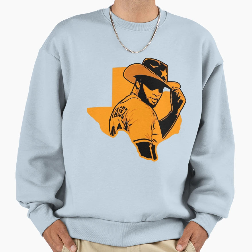 Yordan Alvarez Home Run Hat Sweatshirt - Fun Novelty Design Unisex - T-Shirt, Sweatshirt, Hoodie
