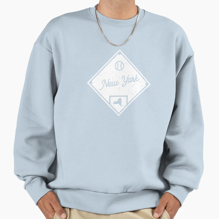Ny Baseball Fan New York State Sweatshirt - Aesthetic Graphic Men Women - T-Shirt, Sweatshirt, Hoodie