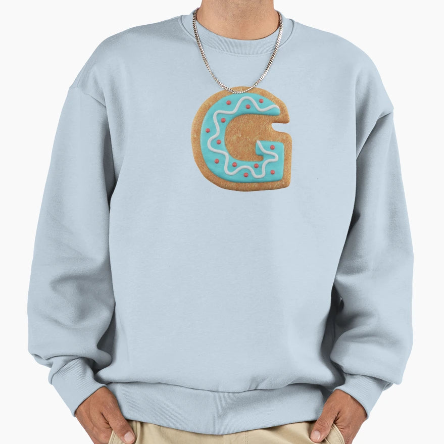 Cookie Alphabet Letter G Sweatshirt - Fun Novelty Design Men Women - T-Shirt, Sweatshirt, Hoodie