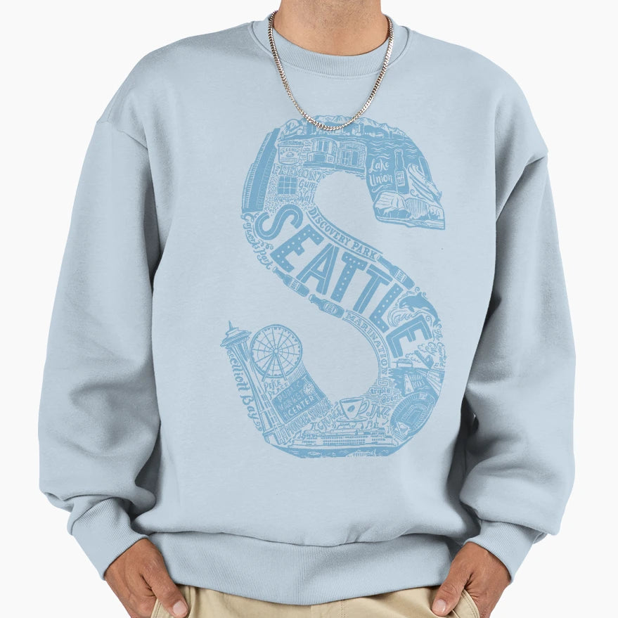 Seattle Sweatshirt - Fun Novelty Design for Adults - T-Shirt, Sweatshirt, Hoodie