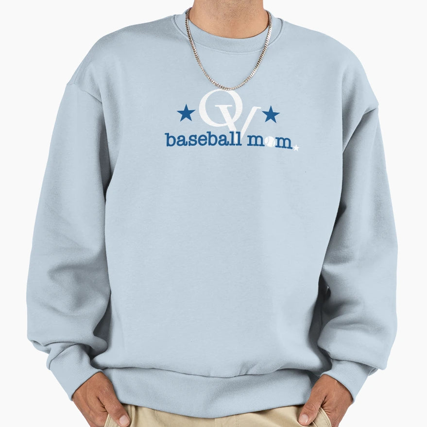 Ovll Baseball Mom All Stars Red Sweatshirt - Minimalist Print Unisex - T-Shirt, Sweatshirt, Hoodie