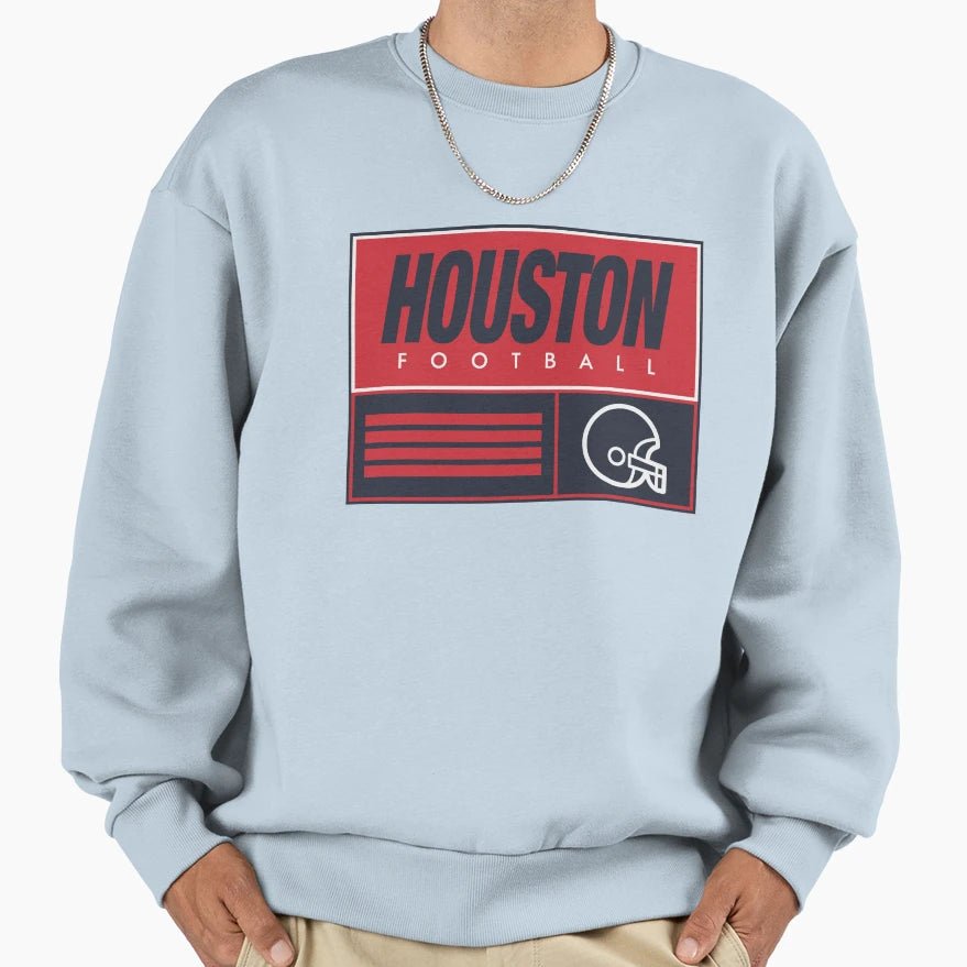 Houston Soccer Sweatshirt - Aesthetic Graphic Men Women - T-Shirt, Sweatshirt, Hoodie
